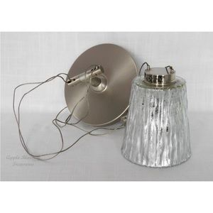 Besa Lighting 1XA-5125SF-SN-12V Nico 4 Pendant-Stone Silver Foil-Satin Nickel